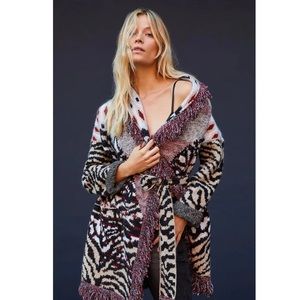 NWT ANTHRO Paloma Fringed Cardigan size XS